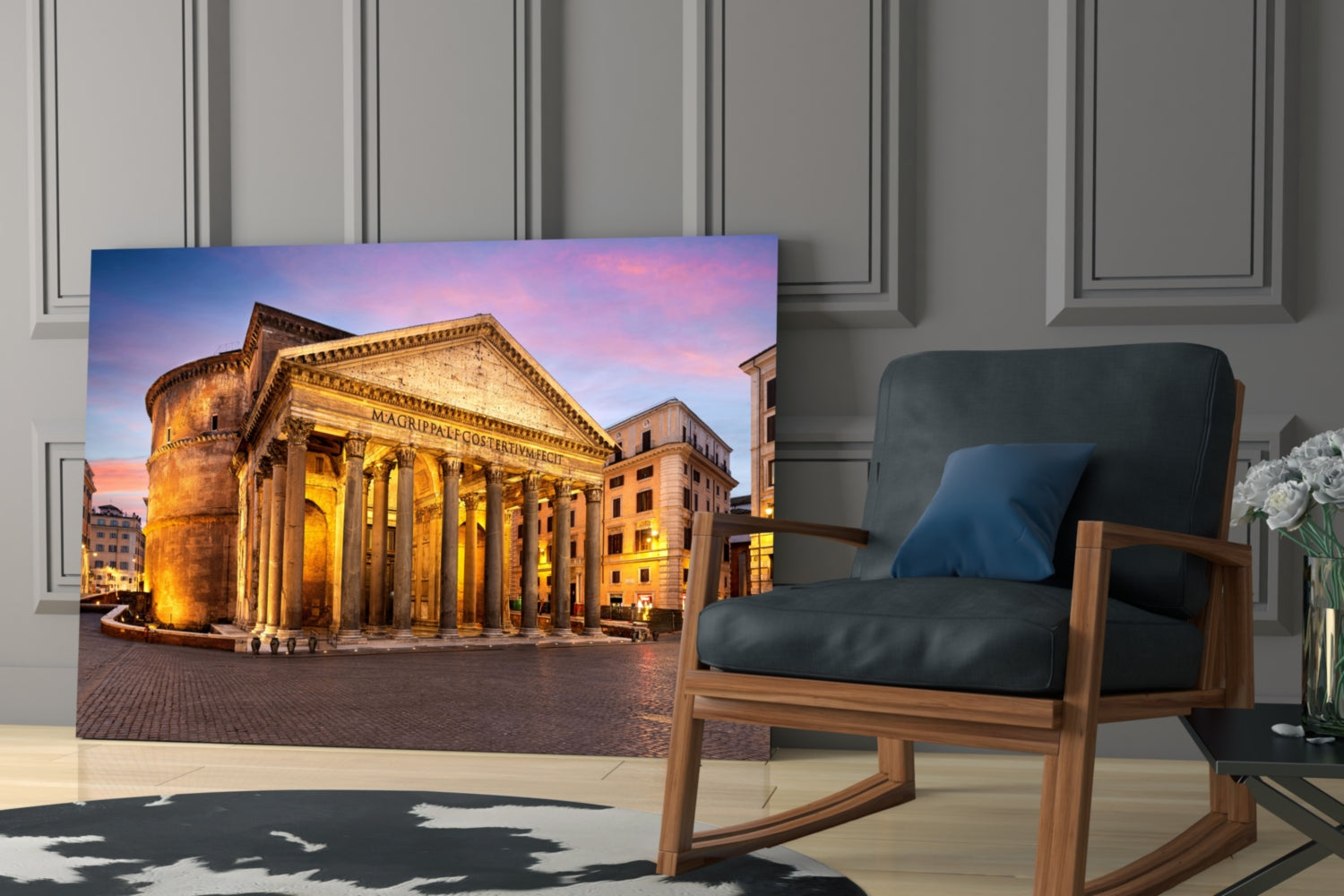 Pantheon Glass Wall Art.