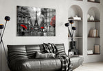 Eiffel Tower artwork styled in a study interior