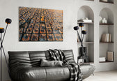 Barcelona artwork styled in a study interior