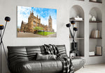 University Of Glasgow artwork styled in a home office interior