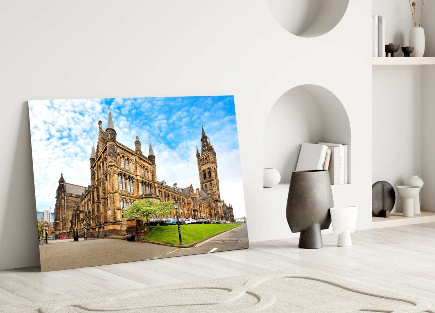 University Of Glasgow Glass Wall Art.