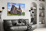 Glasgow Cathedral artwork styled in a study interior