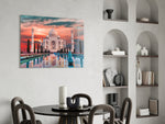 Cinematic travel print bringing Mughal edge to a hallway