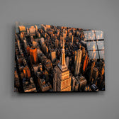 Travel panel anchoring a hotel-styled lounge wall