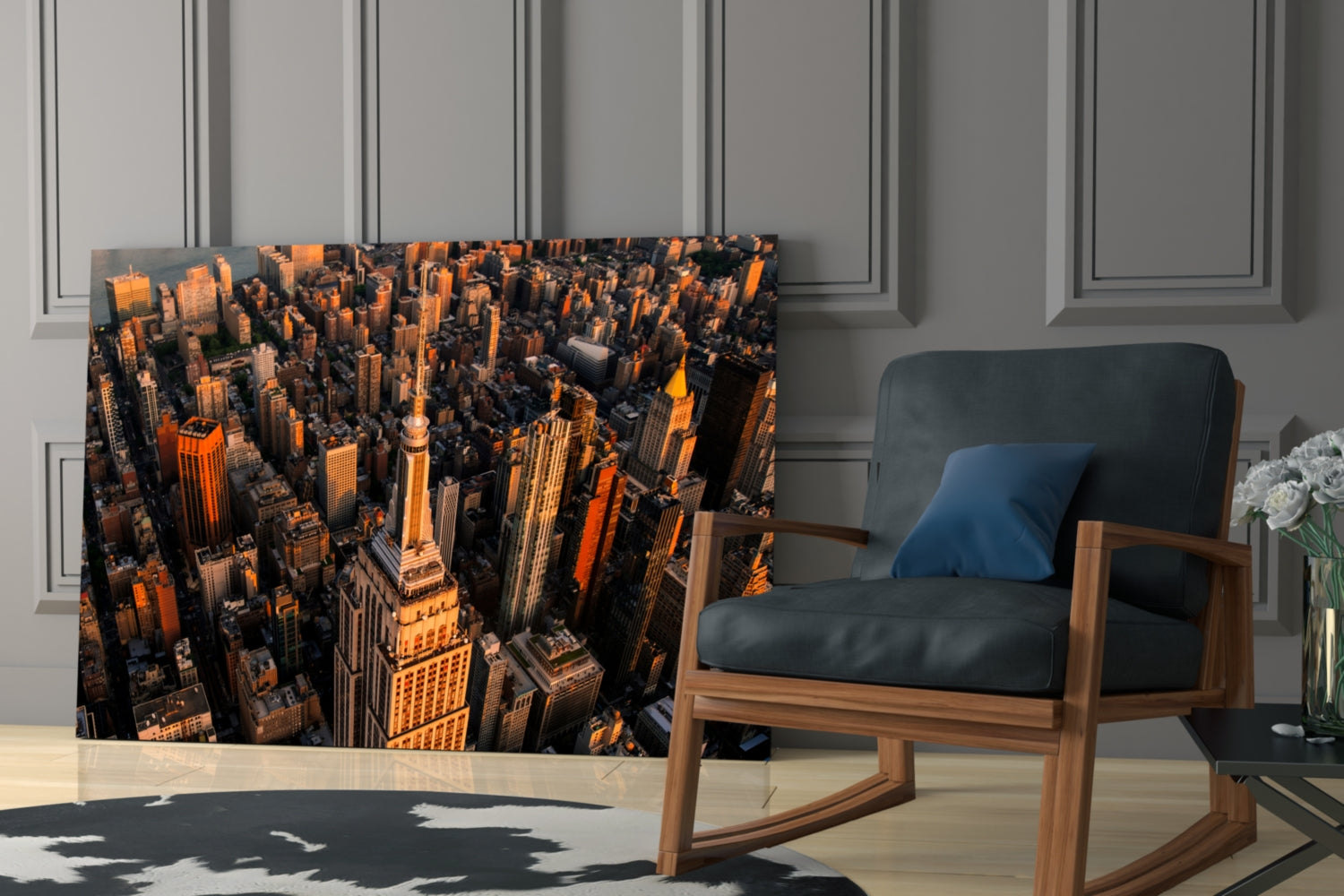 New York Glass Wall Art.