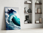 Surf dikey panel against an ivory-painted accent wall