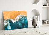 Waves Glass Wall Art.