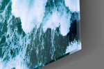 Cinematic artwork in a beach-house lounge interior