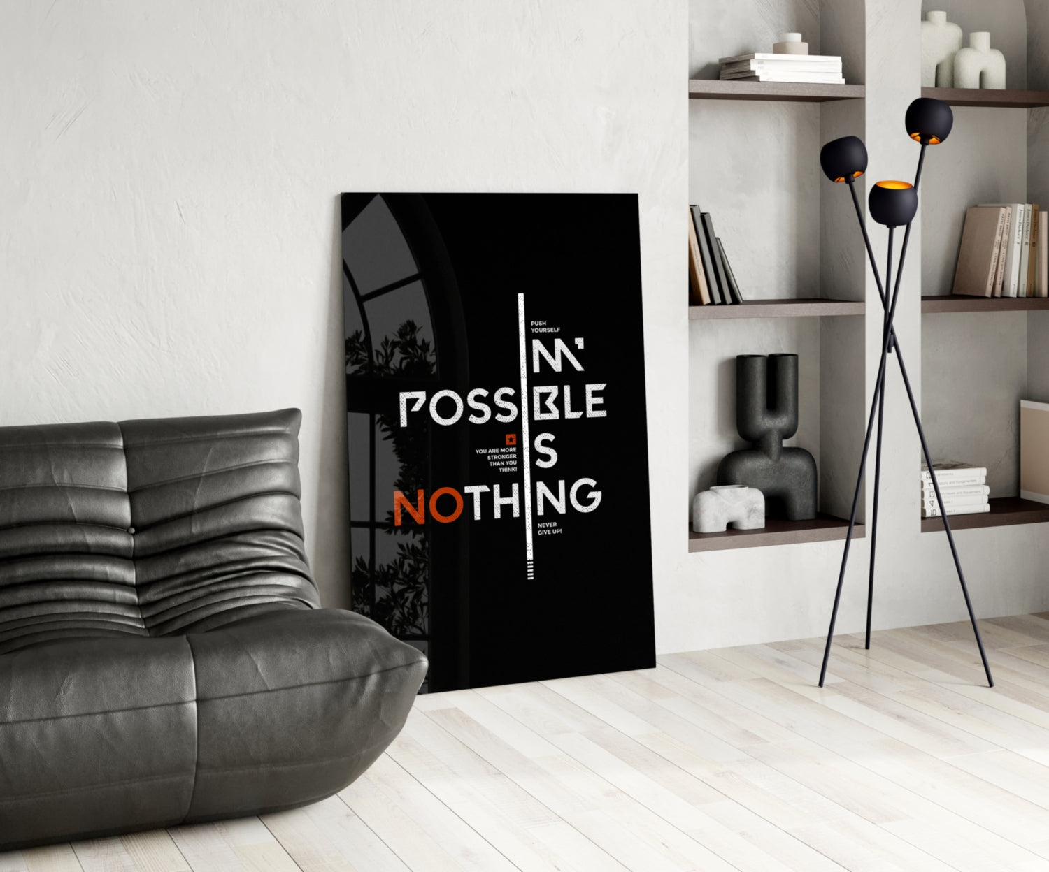 Motivational Glass Wall Art.