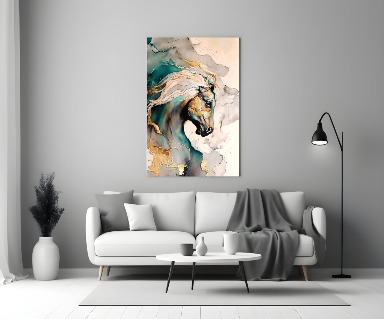 Horse Art Glass Wall Art.