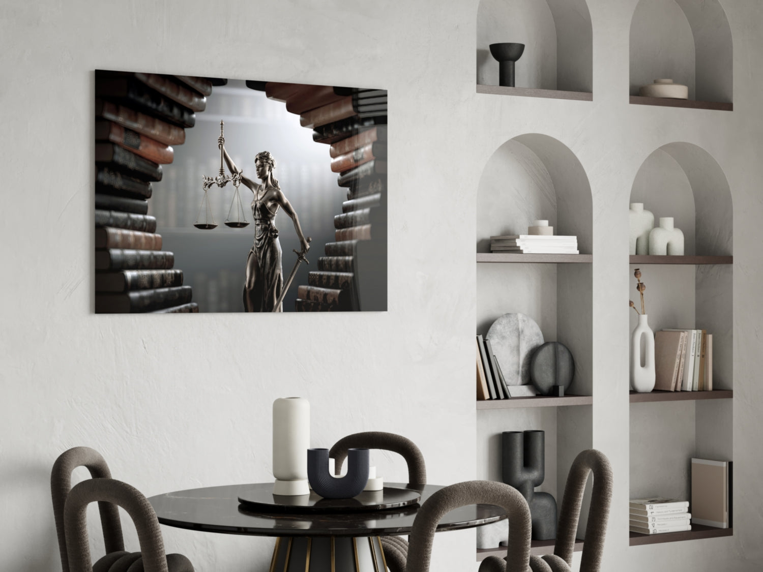 Justice Glass Wall Art.