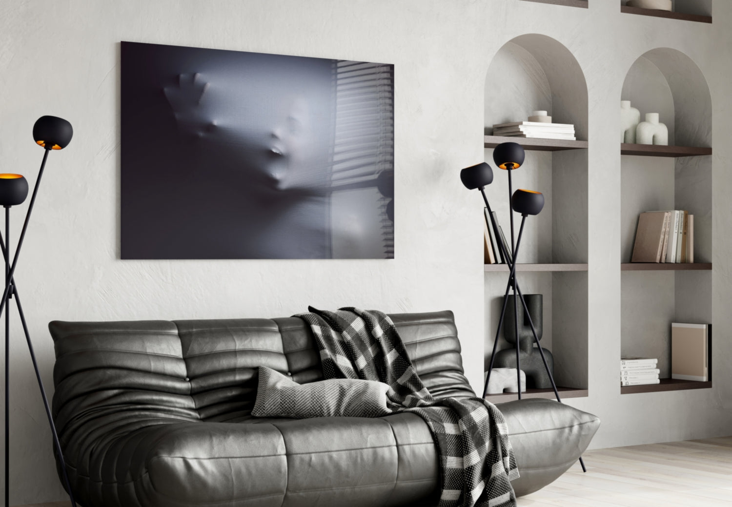 Scream Glass Wall Art.