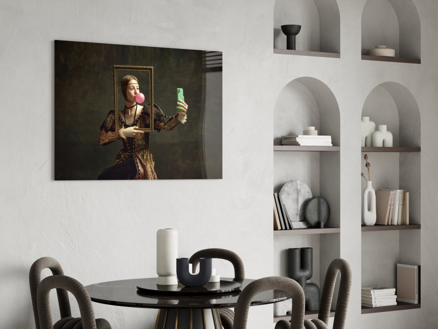 New Generation Mona Lisa Glass Wall Art.