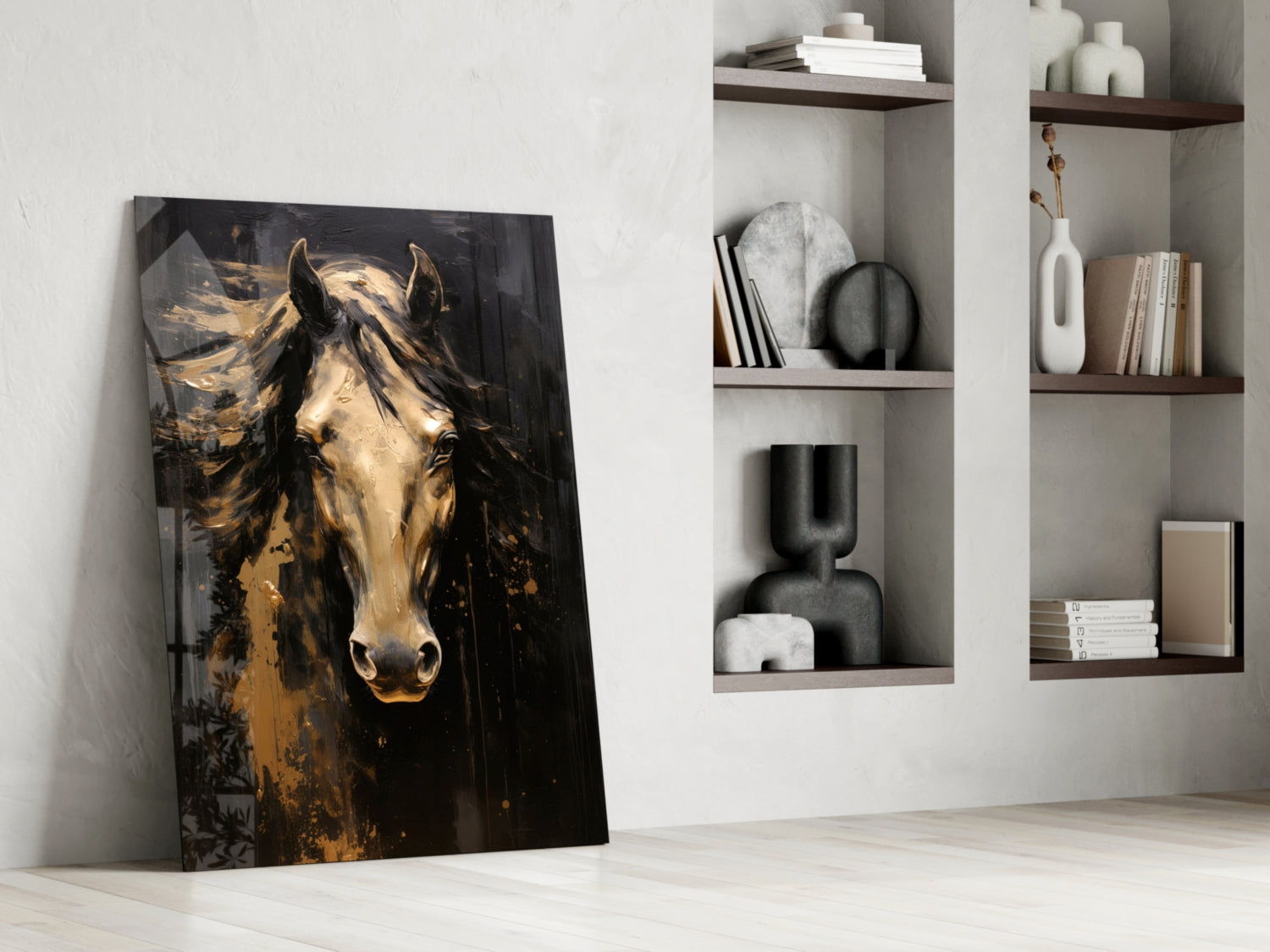 Horse Art Glass Wall Art.