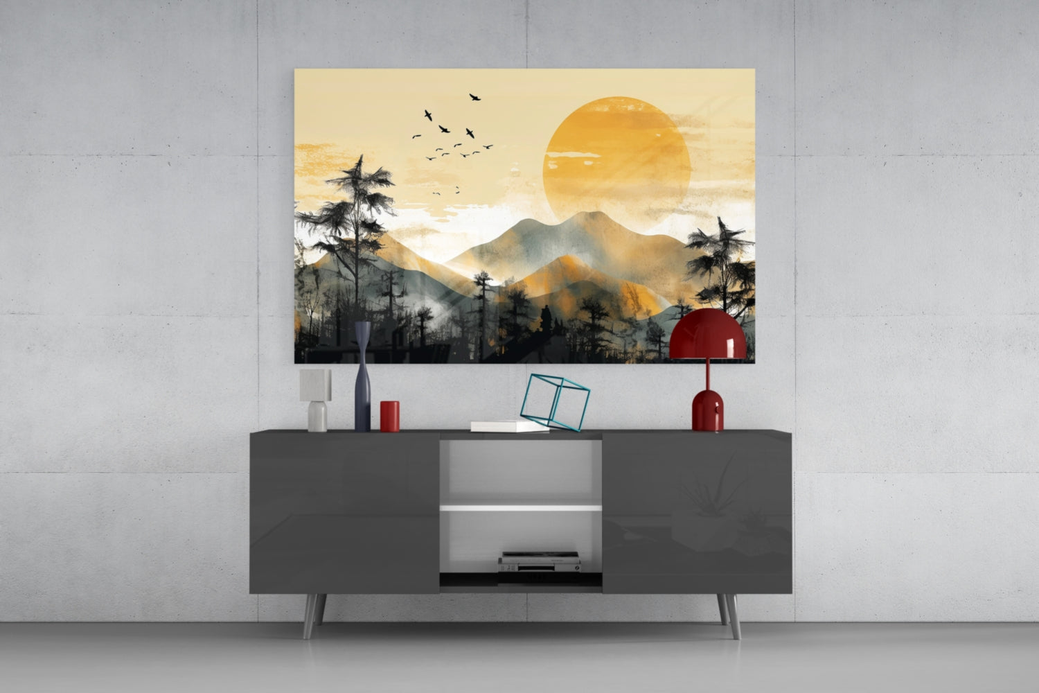Nature View Glass Wall Art.