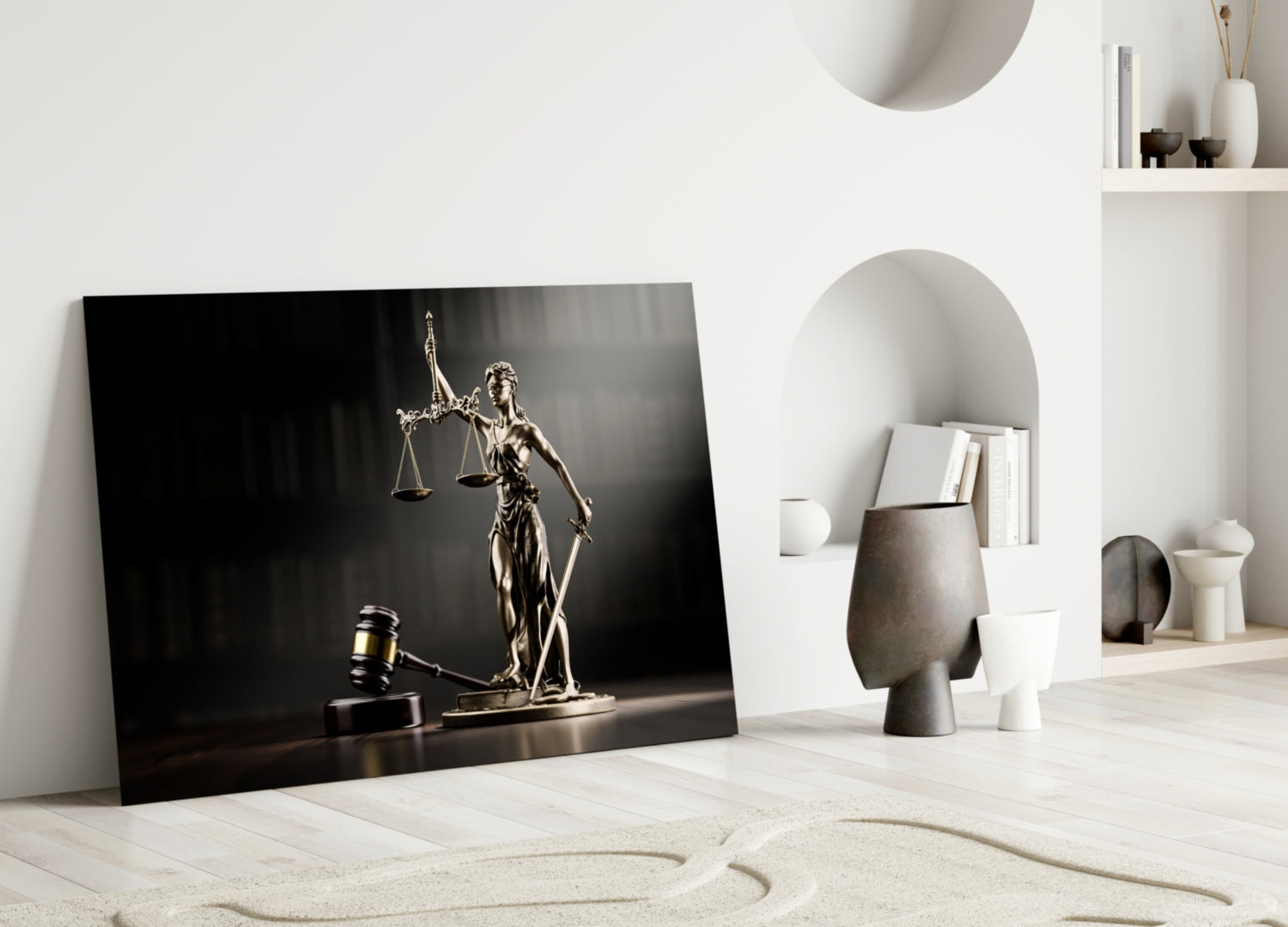 Justice Glass Wall Art.