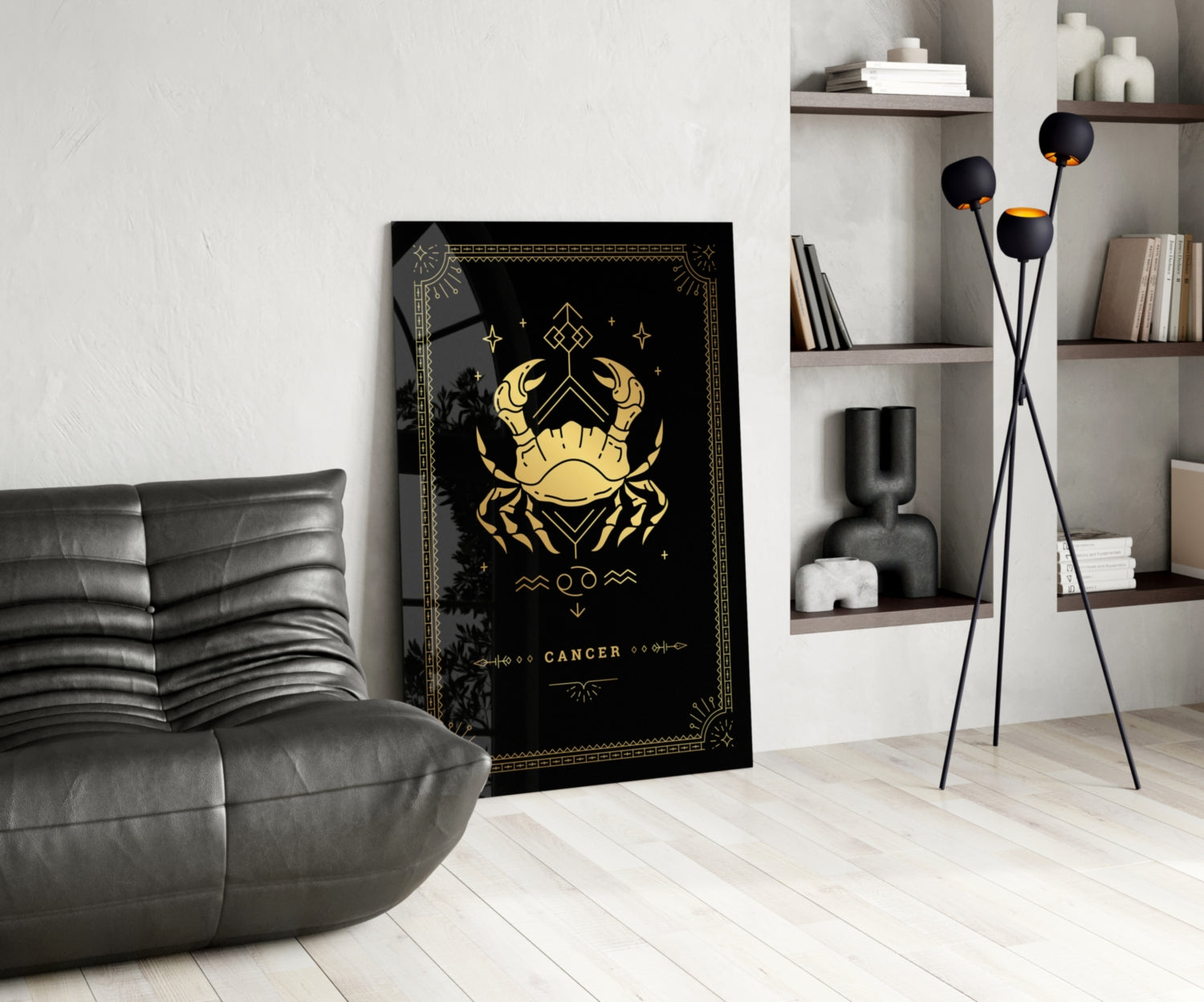 Cancer Glass Wall Art.