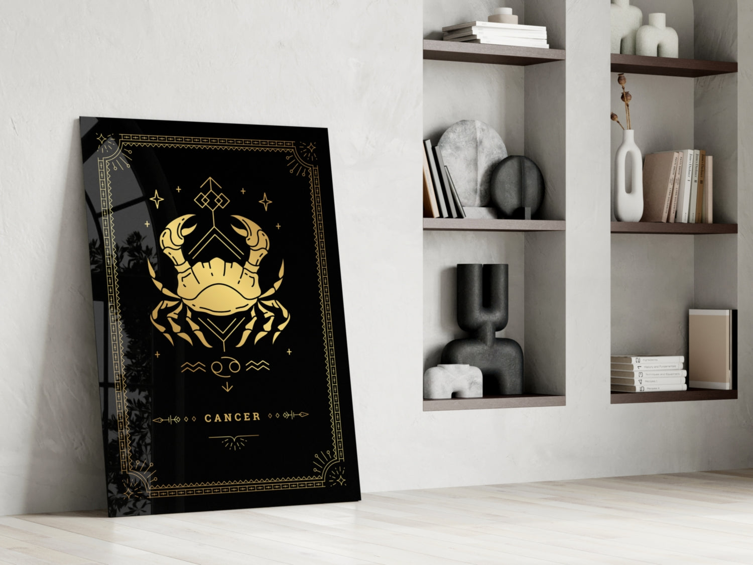 Cancer Glass Wall Art.