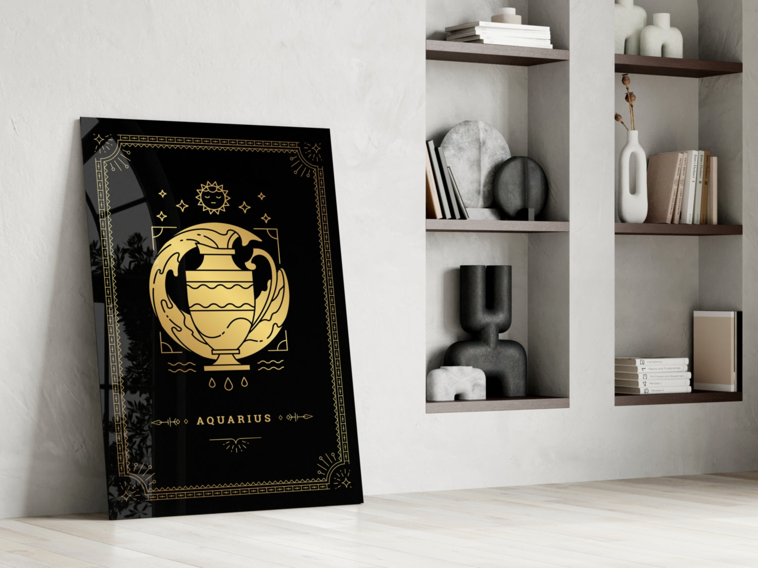 Aquarius Glass Wall Art.