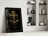 Mystical Libra cinematic glass wall art in heritage stairwell