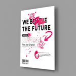 Manifesto ivory poster glass wall art in creative-agency entry