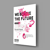 Manifesto ivory poster glass wall art in creative-agency entry