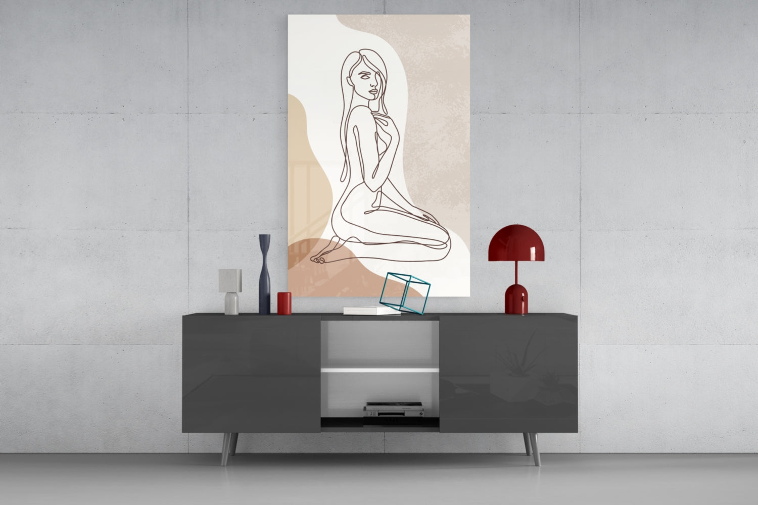 Woman's Art Glass Wall Art.