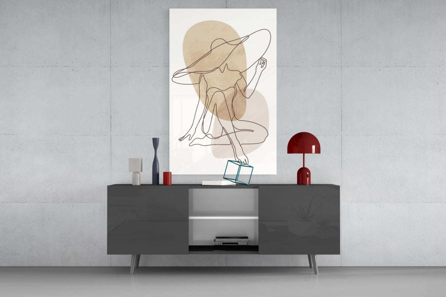 Woman's Art Glass Wall Art.