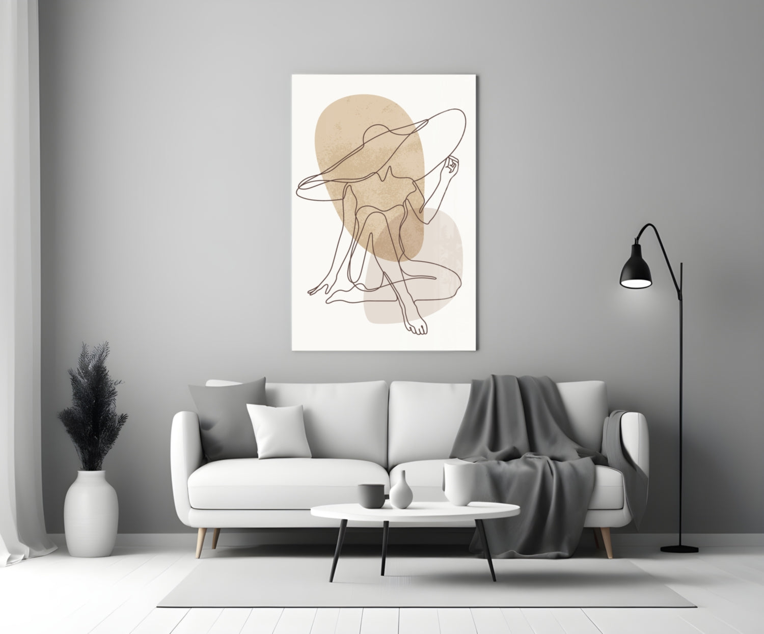 Woman's Art Glass Wall Art.