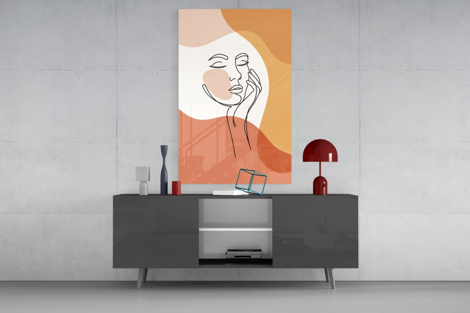 Woman's Art Glass Wall Art.