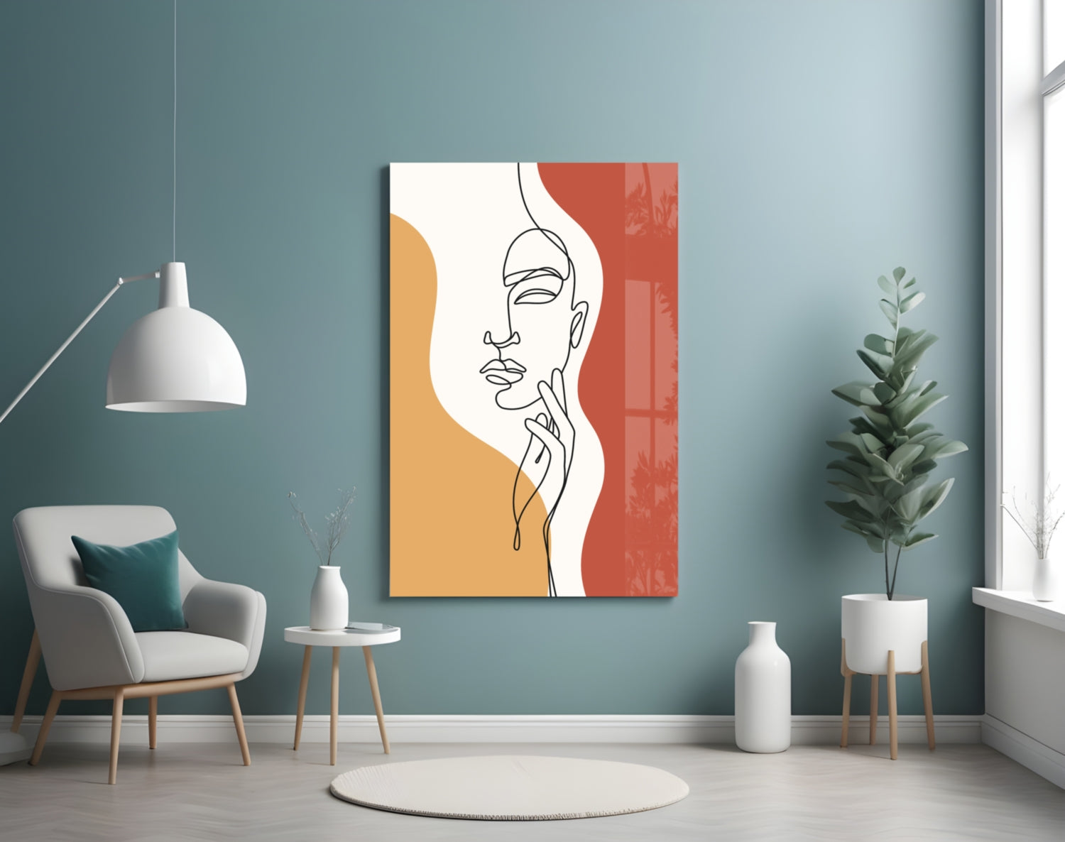 Woman's Art Glass Wall Art.