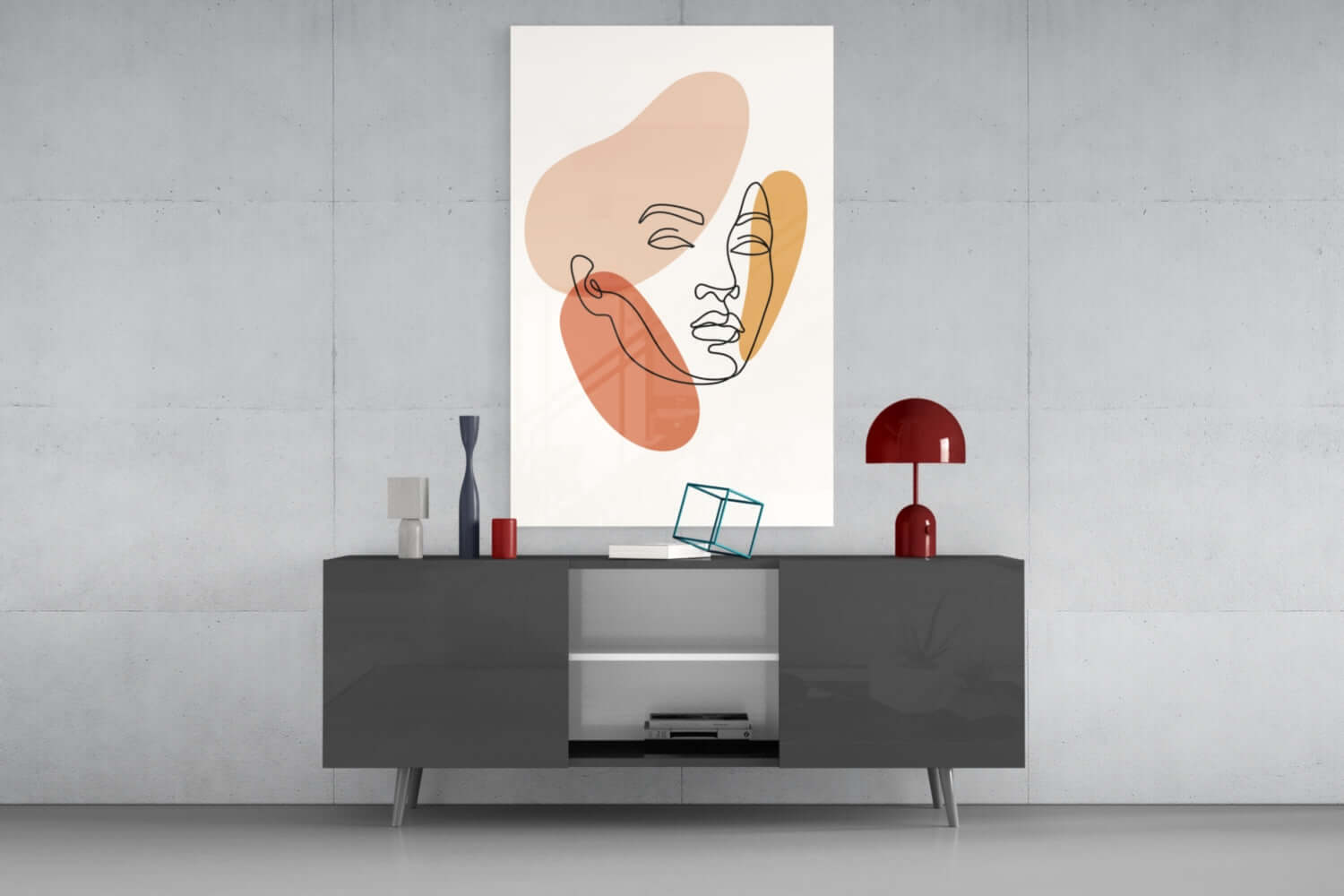 Woman's Art Glass Wall Art.