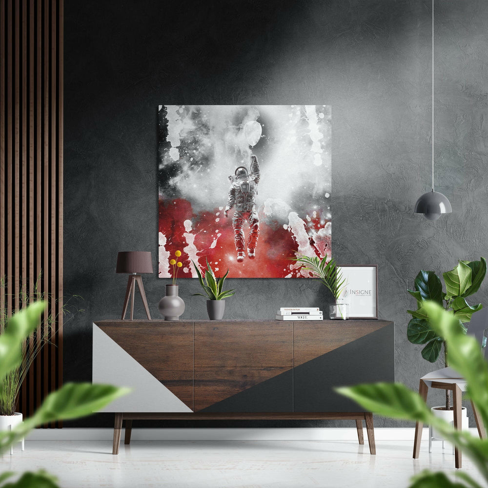 Fly in Space Brushed Aluminium Dibond Wall Art.