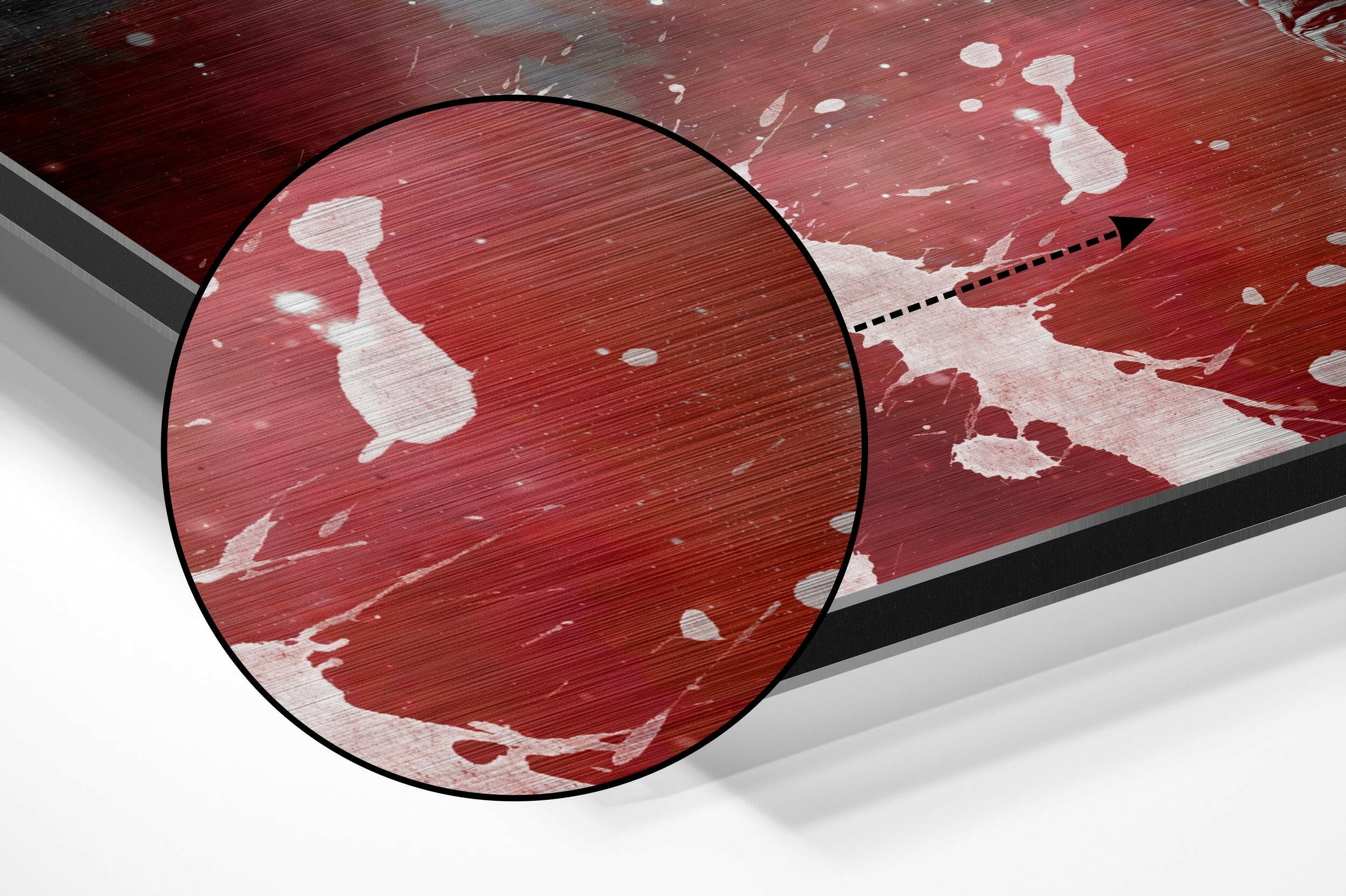 Fly in Space Brushed Aluminium Dibond Wall Art.