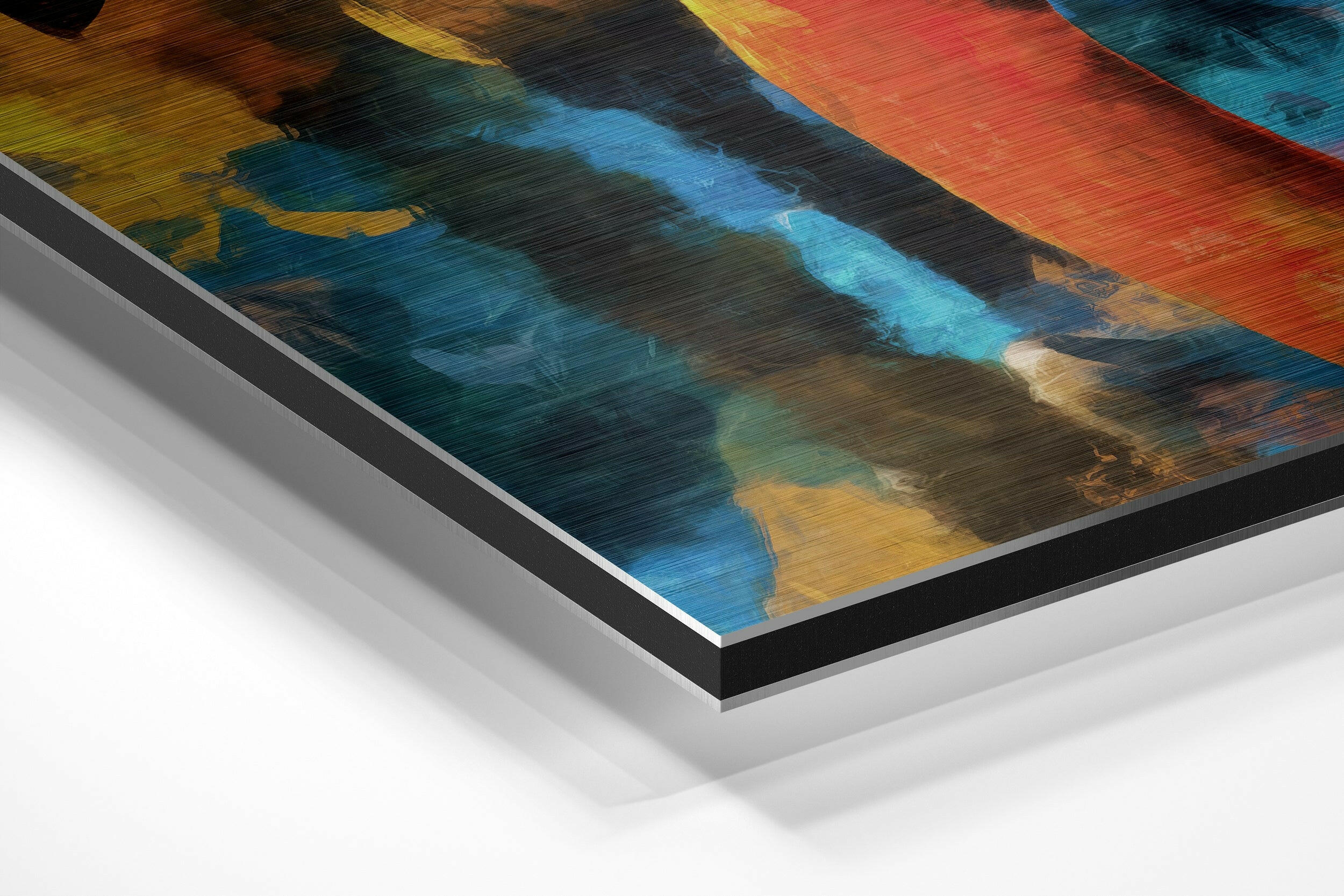 Flamingos Brushed Aluminium Dibond Wall Art.