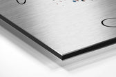 Line Art Brushed Aluminium Dibond Wall Art.