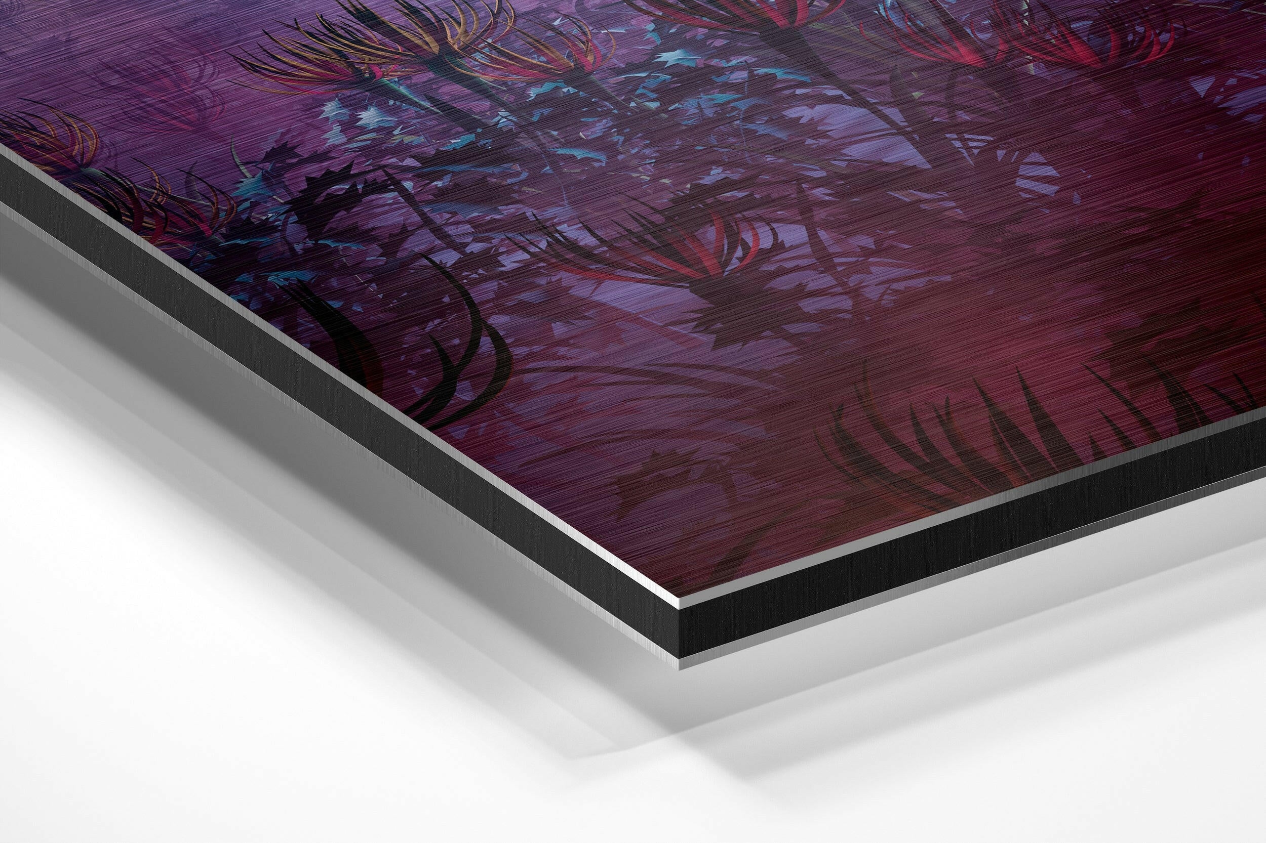 Space Traveller Brushed Aluminium Dibond Wall Art.