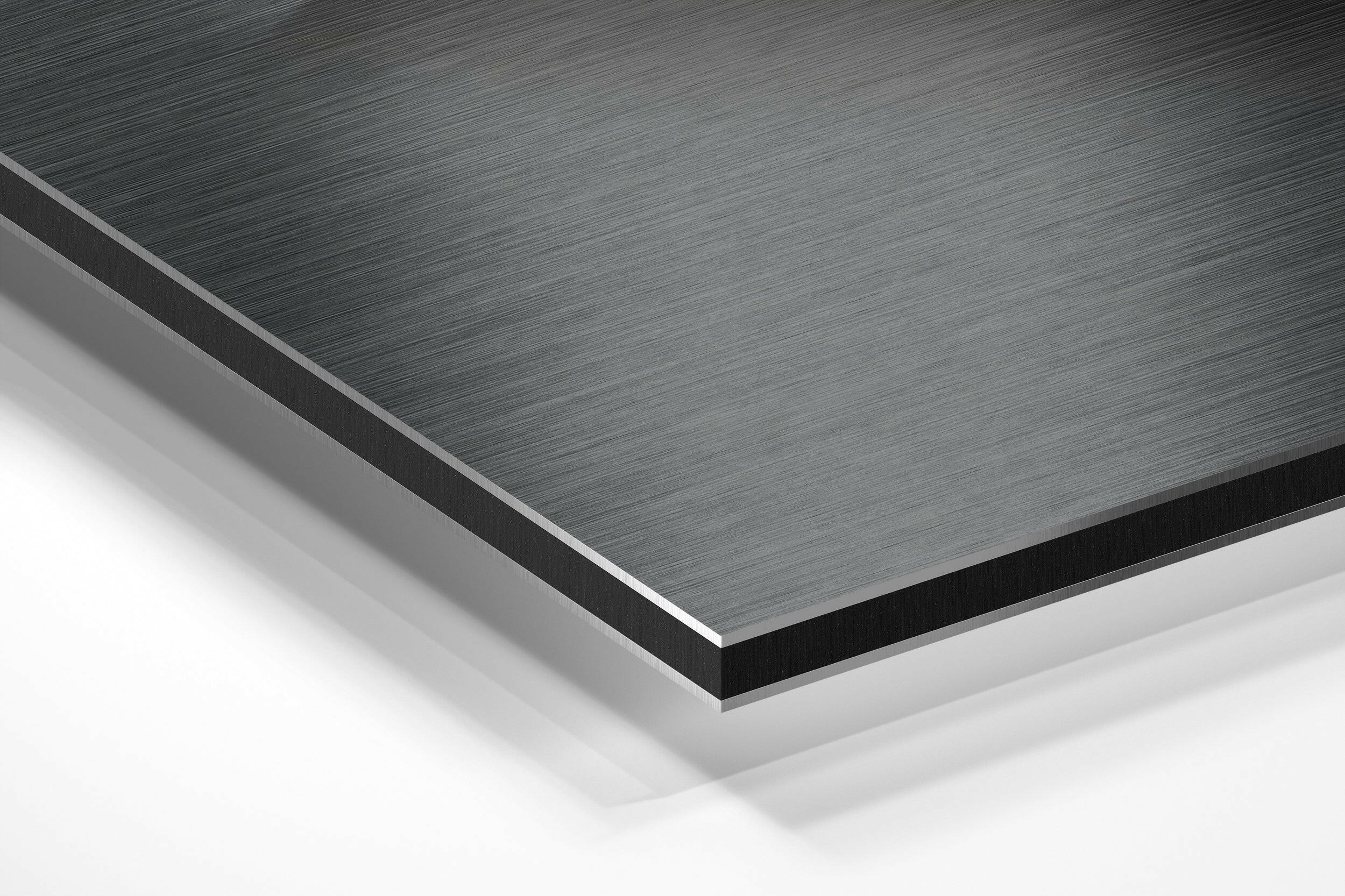 Loop Brushed Aluminium Dibond Wall Art.