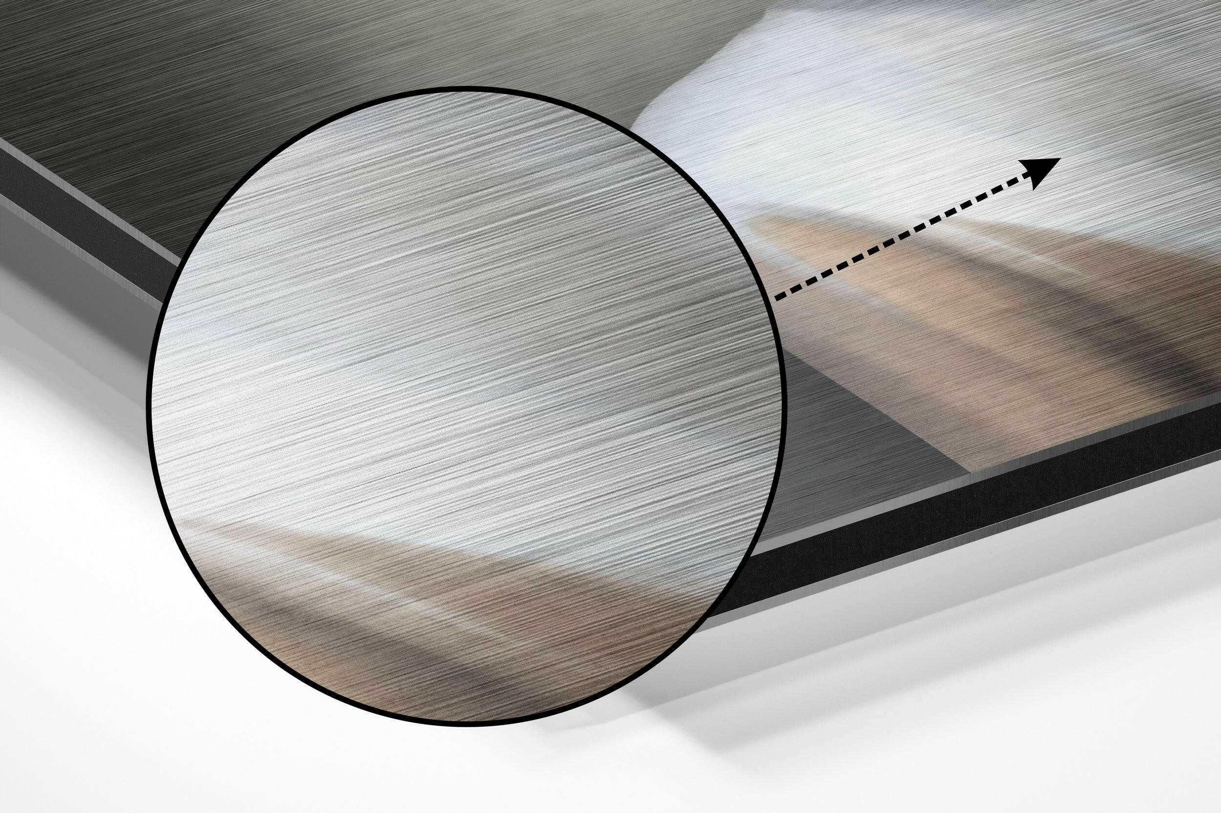 Butterfly Face Brushed Aluminium Dibond Wall Art.