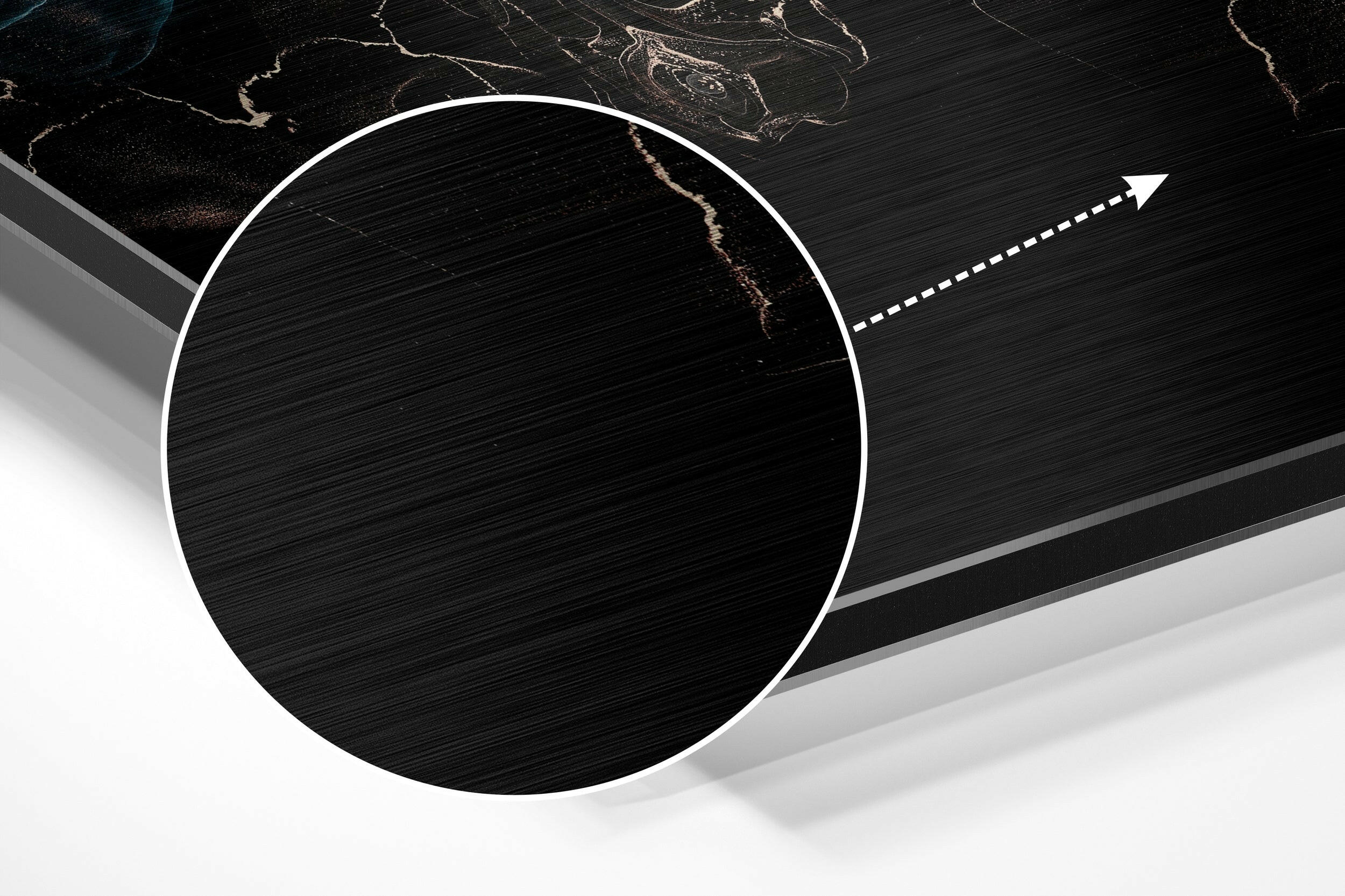 Marmoreal Brushed Aluminium Dibond Wall Art.