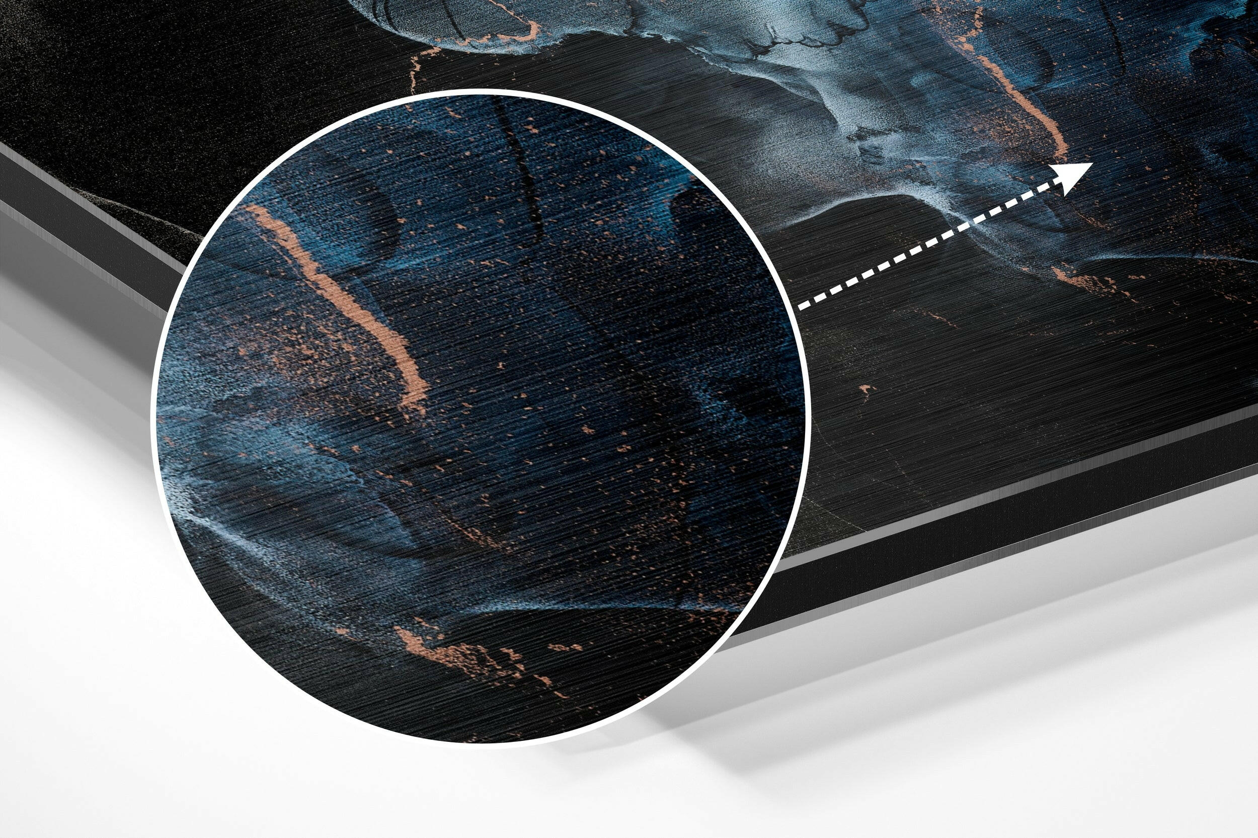 Marmoreal Brushed Aluminium Dibond Wall Art.