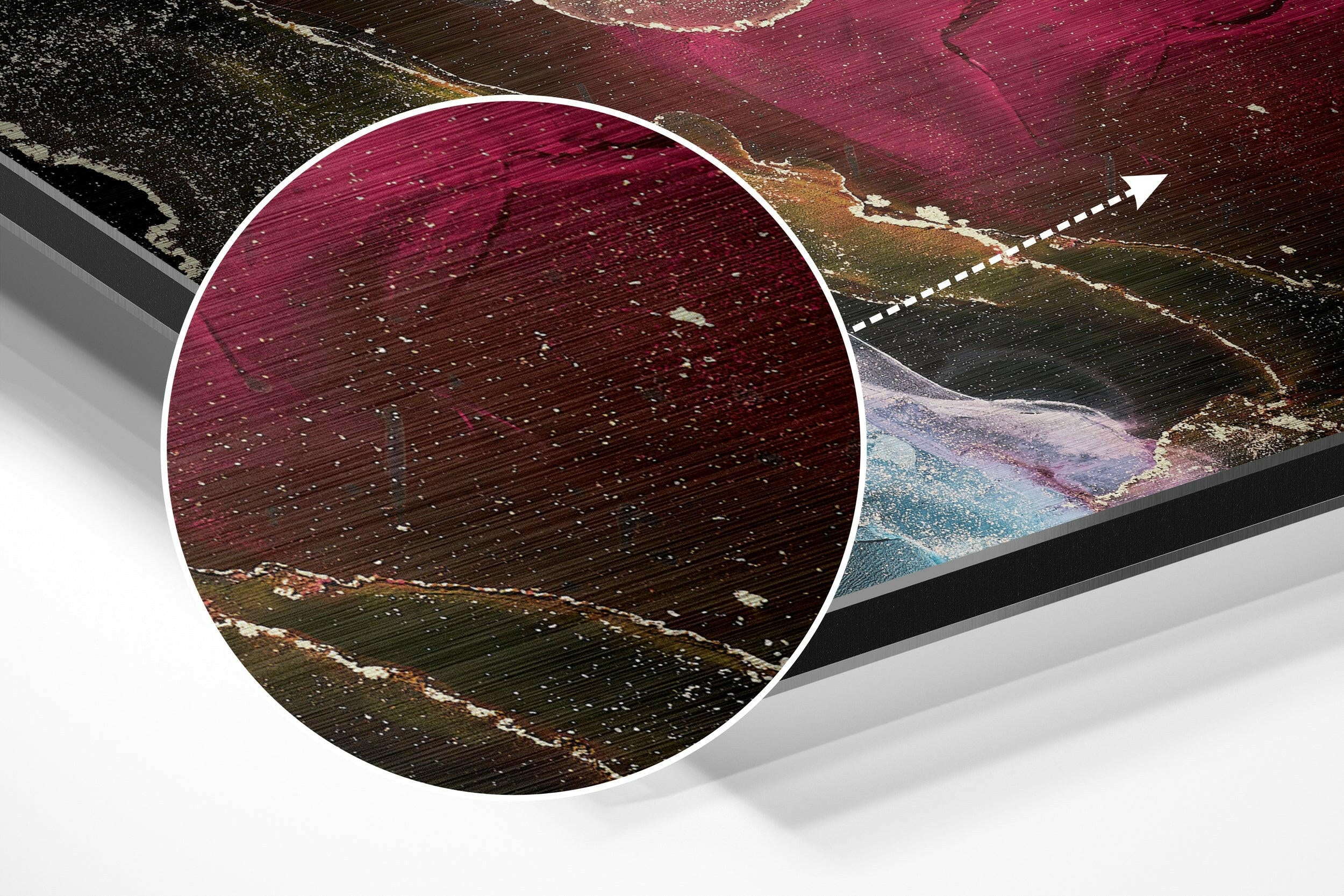 Marmoreal Brushed Aluminium Dibond Wall Art.