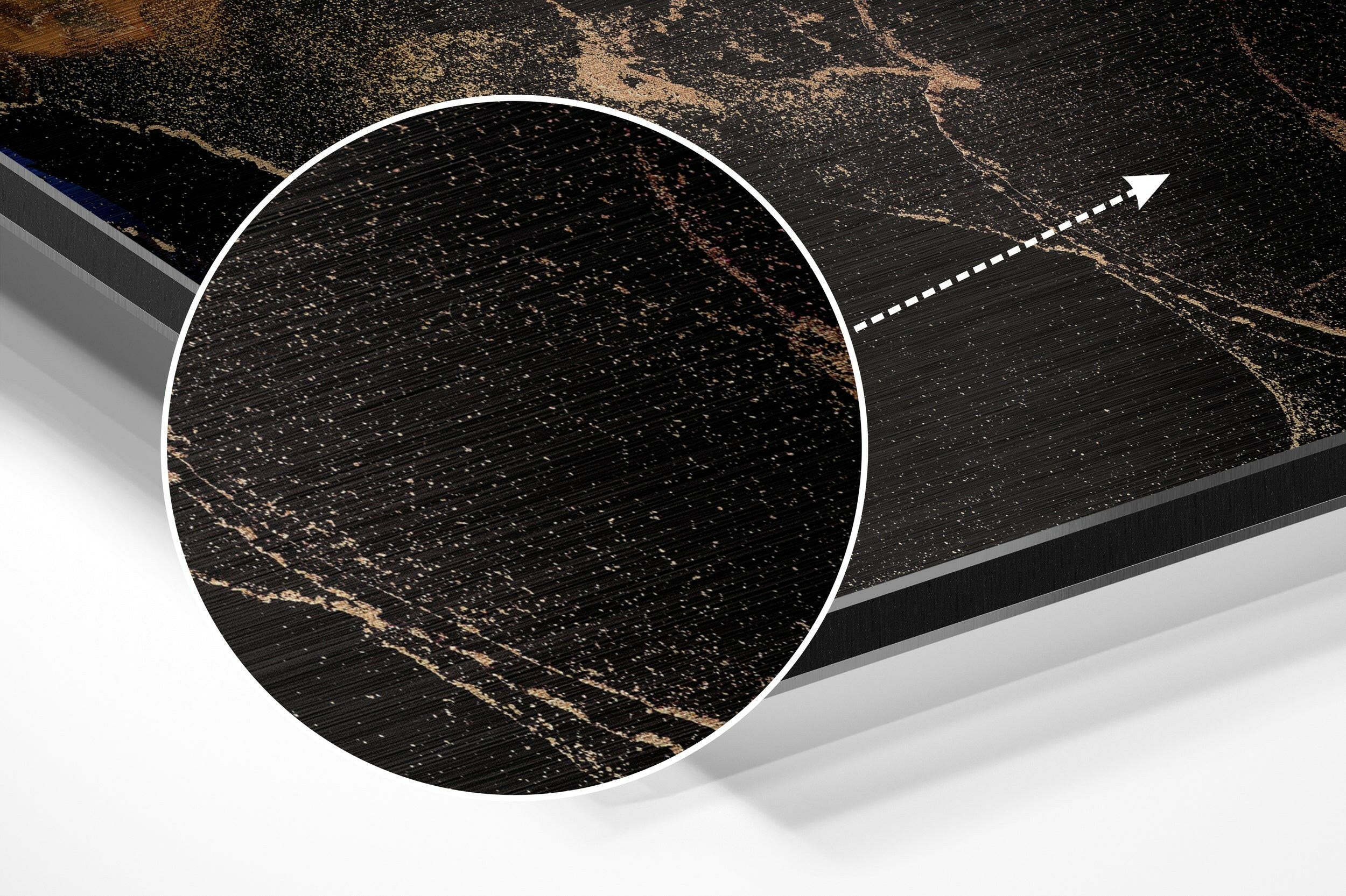 Marmoreal Brushed Aluminium Dibond Wall Art.