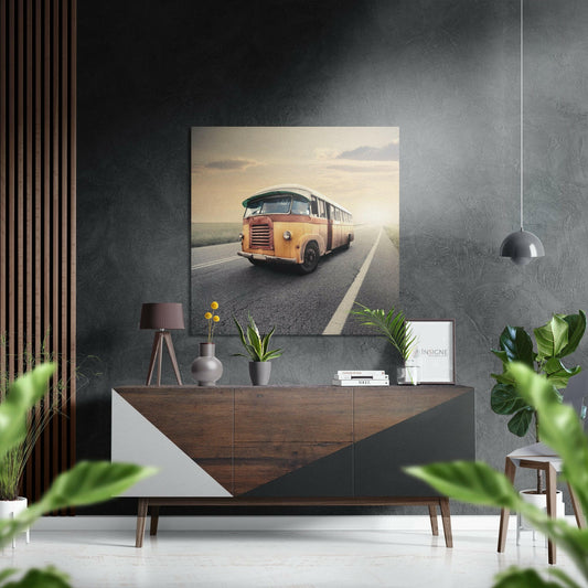To the Road Brushed Aluminium Dibond Wall Art.