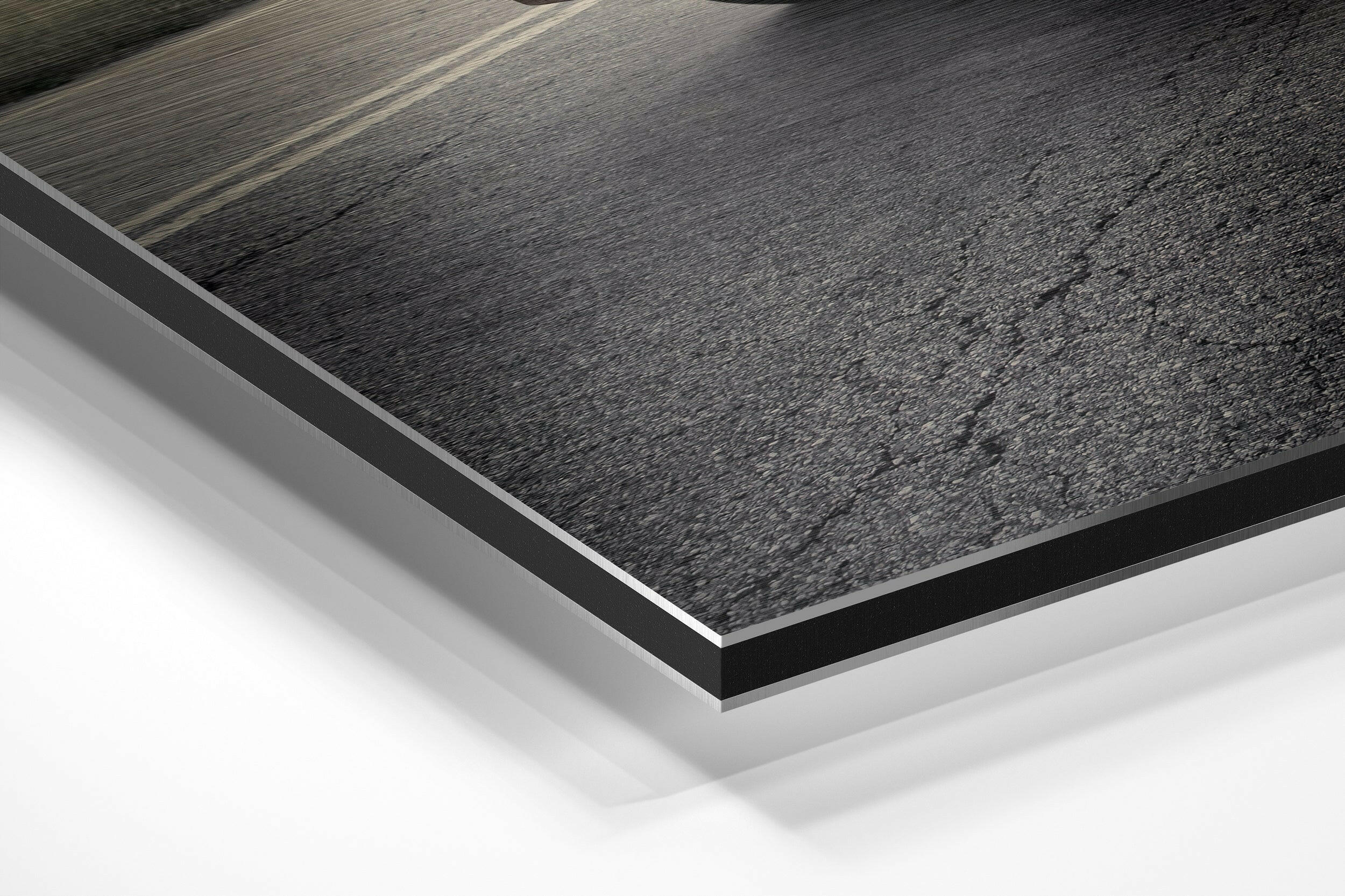 To the Road Brushed Aluminium Dibond Wall Art.