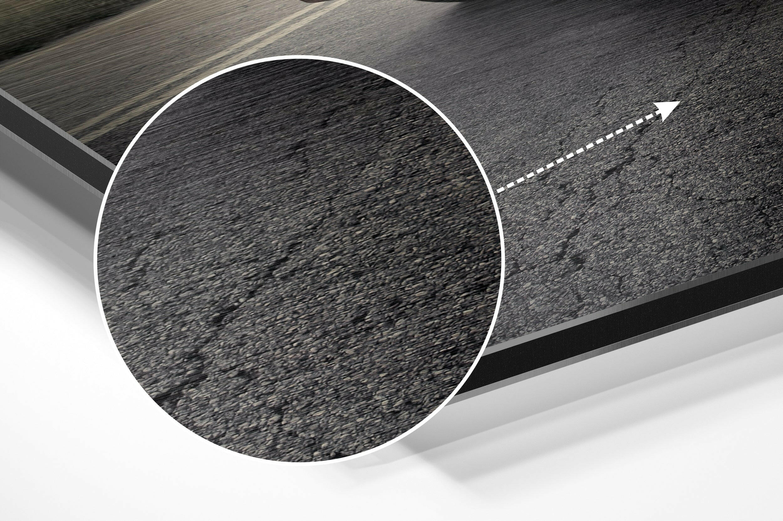 To the Road Brushed Aluminium Dibond Wall Art.