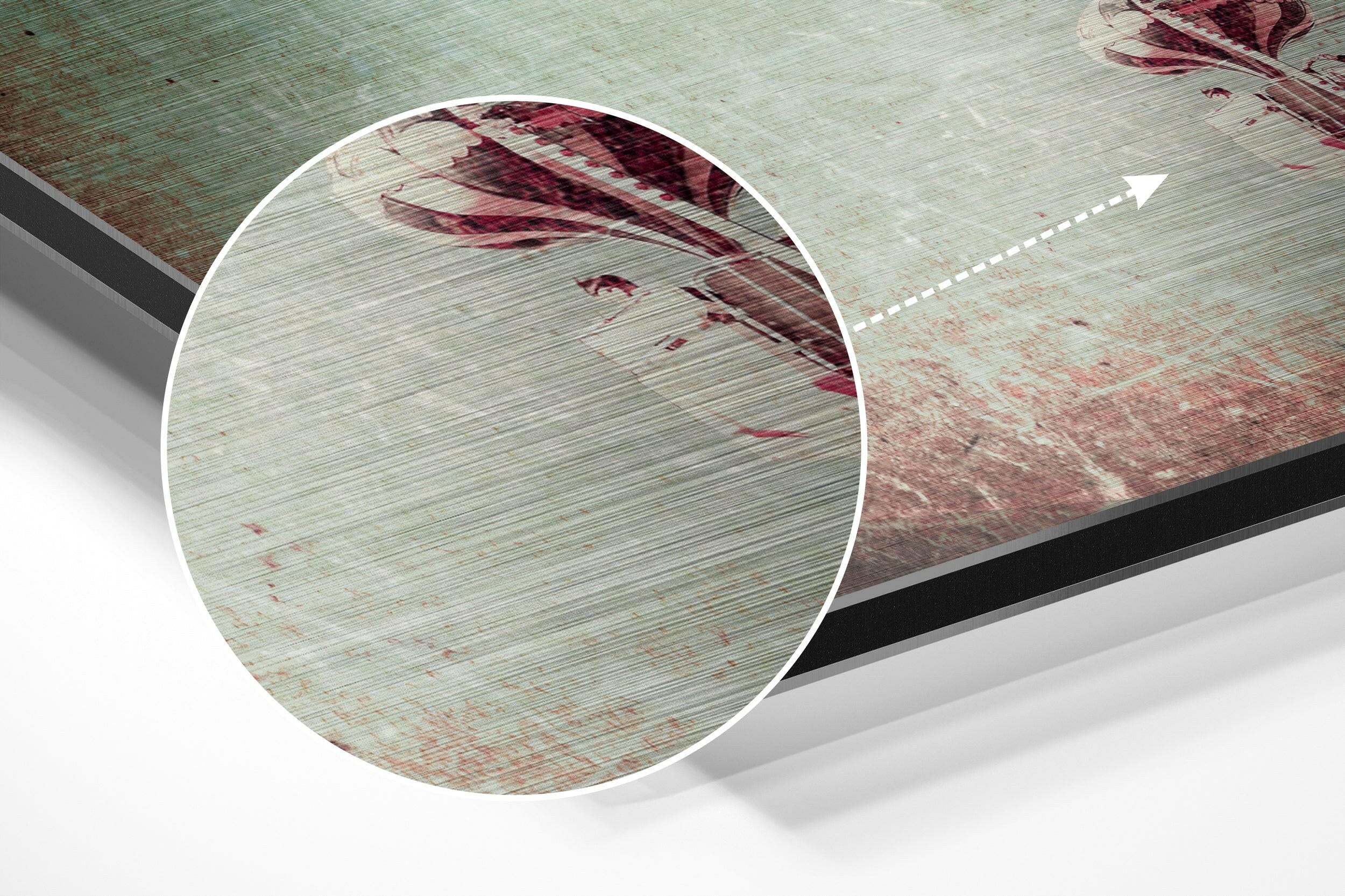 Ferris Wheel Brushed Aluminium Dibond Wall Art.