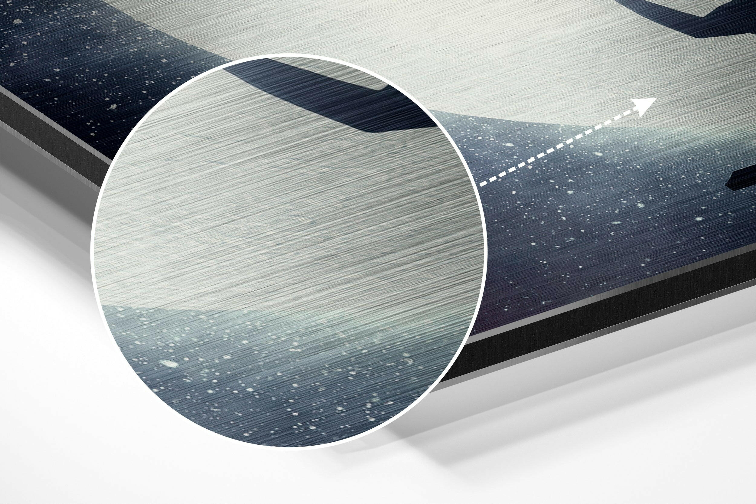 Balloon Brushed Aluminium Dibond Wall Art.