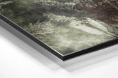 Flower Brushed Aluminium Dibond Wall Art.