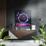Bubbles Brushed Aluminium Dibond Wall Art.